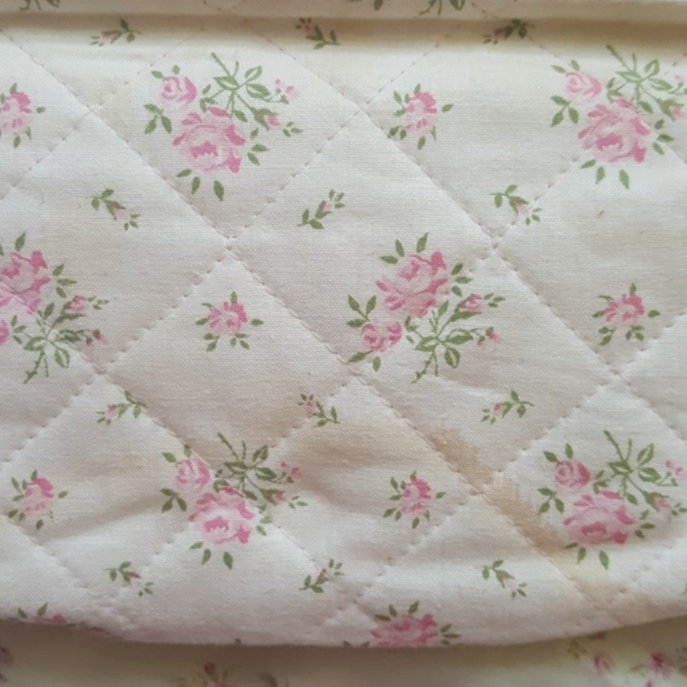 Vintage 80' s Shabby Chic Roses Jewelry organizer - Picture 7 of 8